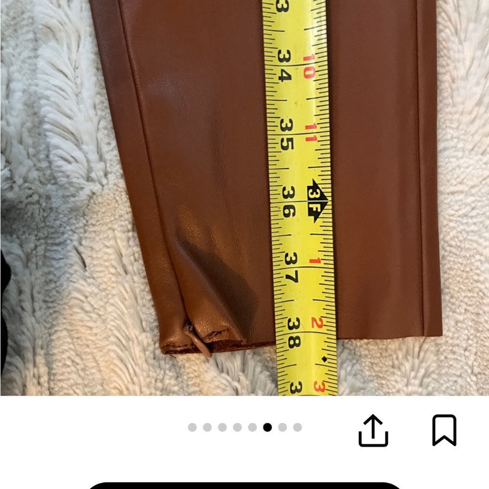 NWOT: 🤎 Zara Tan Brown Faux Leather Leggings Pants
Skinny Pants Size XS 📦 - Picture 8 of 12
